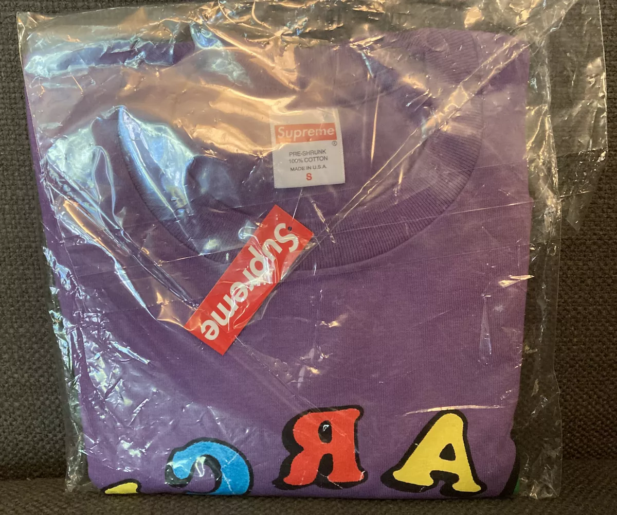 SUPREME ANARCHY TEE JAMIE REID SMALL S PURPLE SS21 T-SHIRT NYC 100%AUTHENTIC NWT