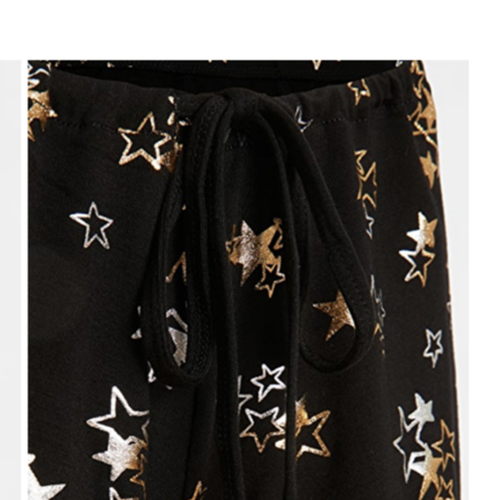 Hanky Panky STARTRIX 2pz Pantaloncini Pigiama Lounge Set Nero Oro Large L NUOVO NUOVO CON ETICHETTE - Foto 6 di 8
