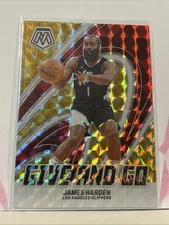 2023-24 Panini Mosaic -  James Harden #15 Reactive Yellow Mosaic Prizm /99