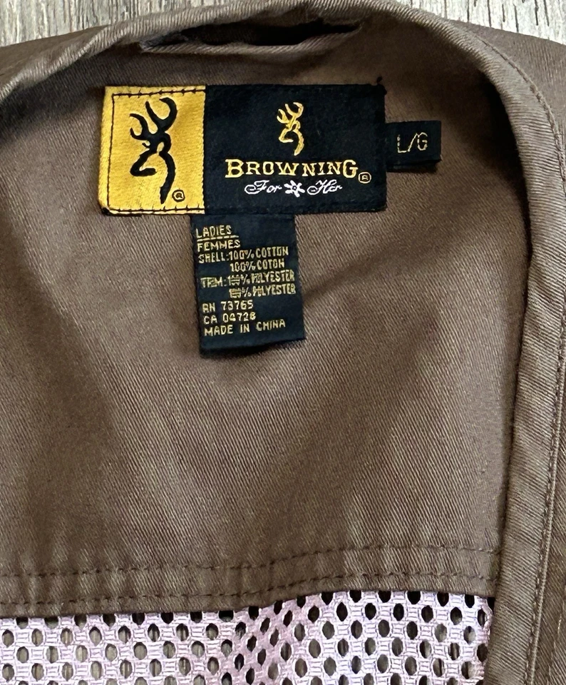 Browning for Her Women’s Shooting Vest Size Large Excellent Condition - Image 3 of 3