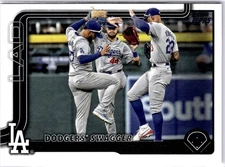 2025 Topps #255 Dodgers Swagger: Winning With Style Again