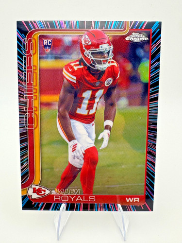 2025 Topps Chrome - Rookies Jalen Royals #337 Neon Pulse Refractor (RC)
