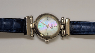 Ladies BADAVICI 925 Sterling Silver Mother of Pearl Abalone  display picture 1