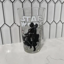 STAR WARS Movie Classic Clear Pint Glass Darth Vader Lucas Film Zrike Brands
