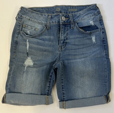 SO Distressed Medium Wash Bermuda Short Junior Size 3