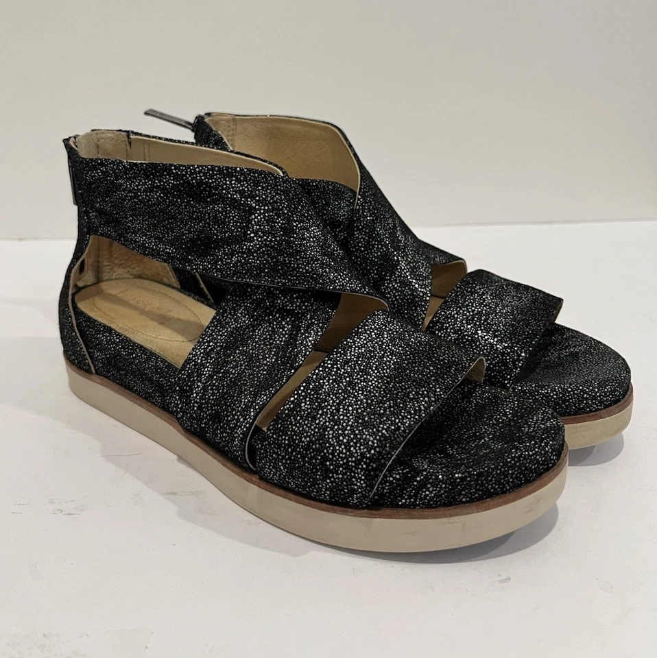 Sandalias informales cómodos Bussola para mujer Phebe Butterfly Nero 38 EU/7.5 US Foto 2 de 4