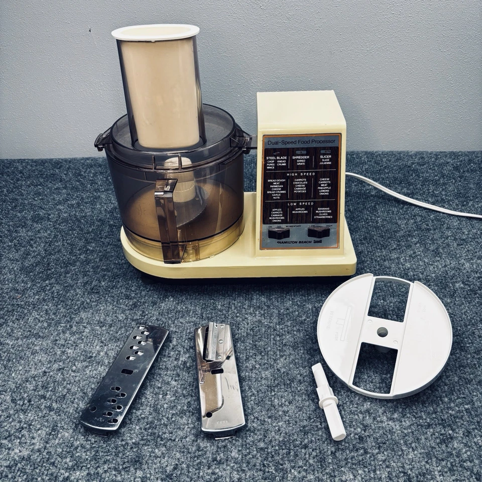Vintage Hamilton Beach Scovill Dual Speed Food Processor 702-3 Tested WORKS - Image 2 of 4