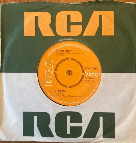DAVID BOWIE - STARMAN ORIGINAL UK 7” RCA SINGLE NEAR MINT CONDITION