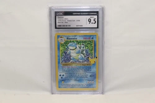 2021 Pokemon Celebrations Blastoise Base Set Holo #2/102 CGC 9.5 L22