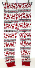 Hanna Andersson Adult Large L Pajamas Long Johns Pants Christmas Dear Deer