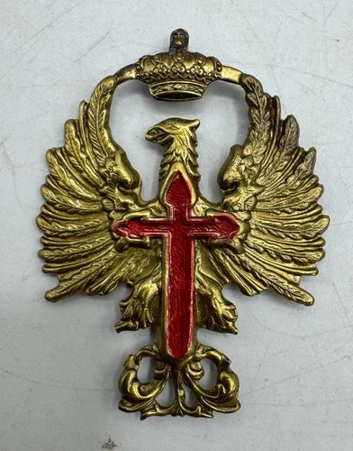 Spanish Fascist Franco Cap Helmet Insignia Civil War Military Tanker Post WW2