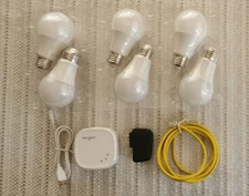 Sengled Smart Home Hub Z02-Hub Alexa Google Element & Six Bulbs + free A9 camera