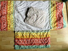 Land of Nod "Sundae Best  Sprinkle" Cotton Fitted Crib Sheet and Crib Skirt