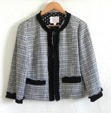 Envy U Blazer Short Style Tweed Full Lined 3/4 Sleeve Hook/loop Size L(us M)