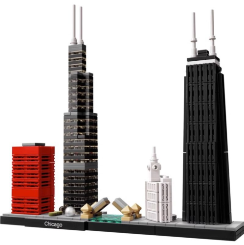 Chicago City Skyline Building Blocks | Construction Bricks Set | Puzzle With Box - Bild 3 von 5