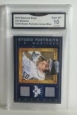 2016 Panini Diamond Kings JD Martinez Studio Portraits Materials /25 GMA MT 10