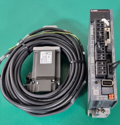 MITSUBISHI J4 400W AC SERVO Set DRIVE MR-J4-40B, MOTOR HG-KR43 | eBay