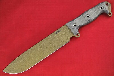 Busse ASH2 .25'' Saber Ground Garth Bronze Coated Blade, Magnum Black Canvas