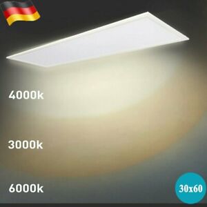 30X60cm LED Panel lampe 18W Ultraslim Deckenlampe KaltweiГџ Einbauleuchte Licht 