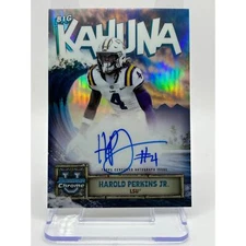 2024 Bowman Chrome University Harold Perkins Jr BIG KAHUNA On Card Auto Case Hit