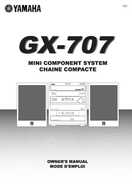 Operating Instructions for Yamaha GX-707
