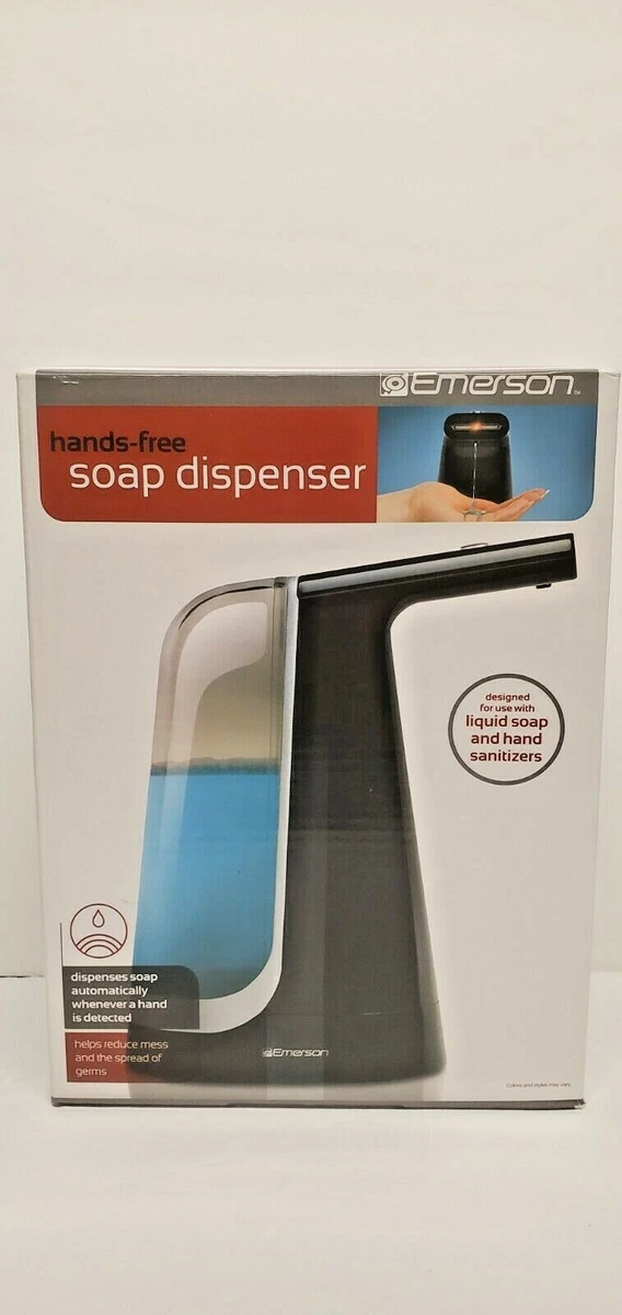 Touch free soap dispenser outlet