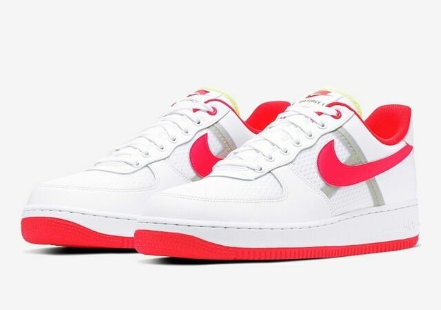 nike air force 1 low transparent white crimson