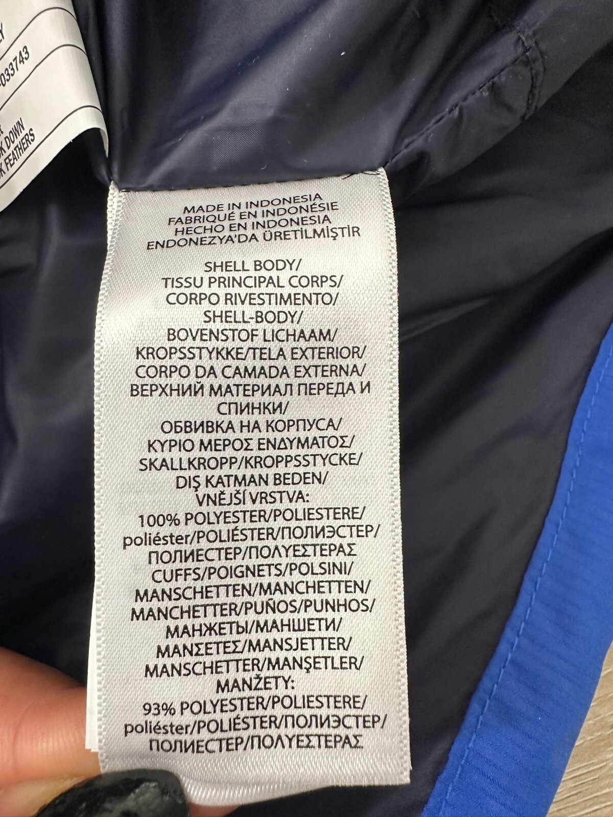 Polo Ralph Lauren uomo B&T giacca cappotto blu royal 1XB grande pony con cappuccio puffer