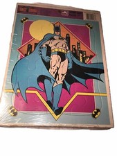 VTG 1989 DC COMICS Batman INCREDIBLE HULK Frame TRAY Puzzle GOLDEN Bundle Toy