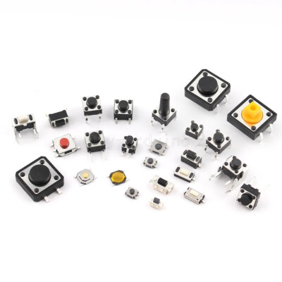 125pcs 25 kind/lot Assorted Micro Push Button Tact Switch Reset Mini Leaf Switch