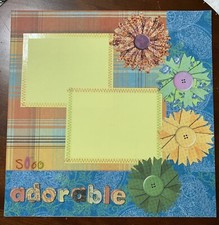 Sooo Adorable-12 x 12 premade scrapbook page
