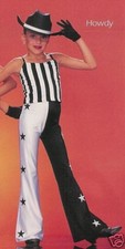 HOWDY Cowboy Cowgirl Dance Costume Jazz Tap Child XS Adult L  XL Clearance 