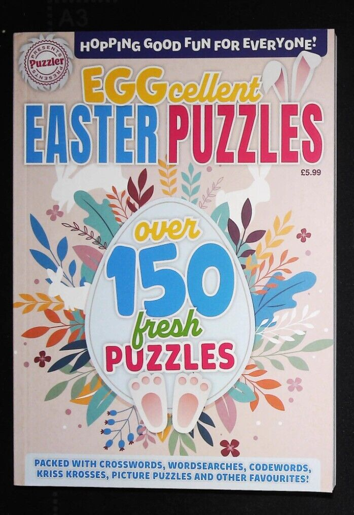 PUZZLER EASTER PUZZLES - VERY MIXED PUZZLES CROSSWORD WORDSEARCH CODEWORD ++