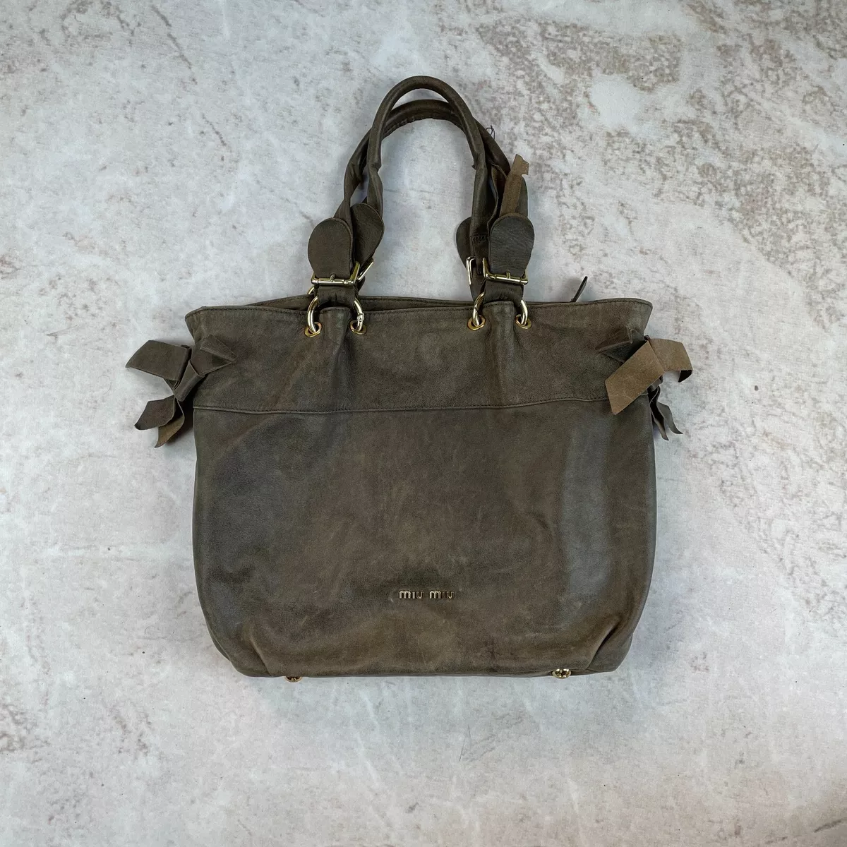 Vintage 90's Miu Miu Leather Shoulder Bag