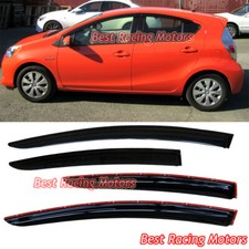 For 2012-2021 Toyota Prius C 4dr Jdm Style Side Window Visors