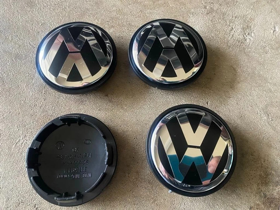 Tapa central de rueda VW Golf Jetta Golf Tiguan Passat EOS CC 3B7 601 171 OEM 65 mm/2,5 Foto 2 de 2