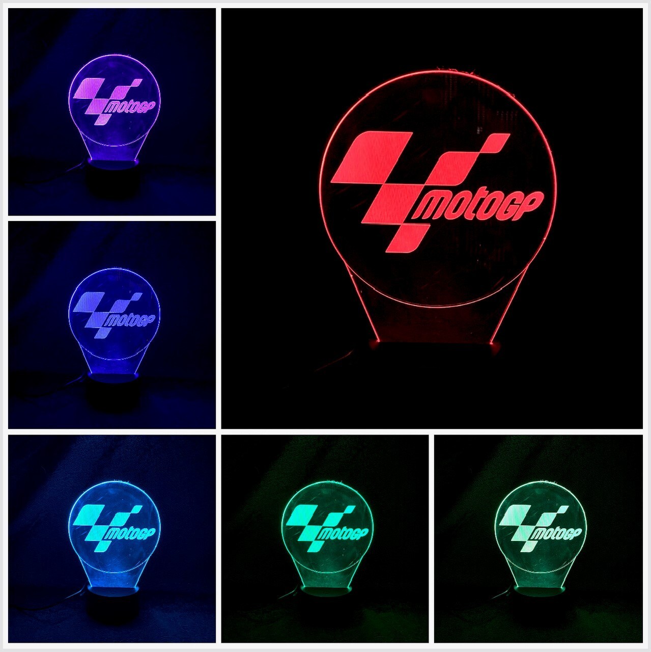 Cerchi un Regalo Moto GP? Lampada 3D LED Personalizzata!