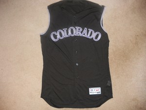 rockies black vest jersey
