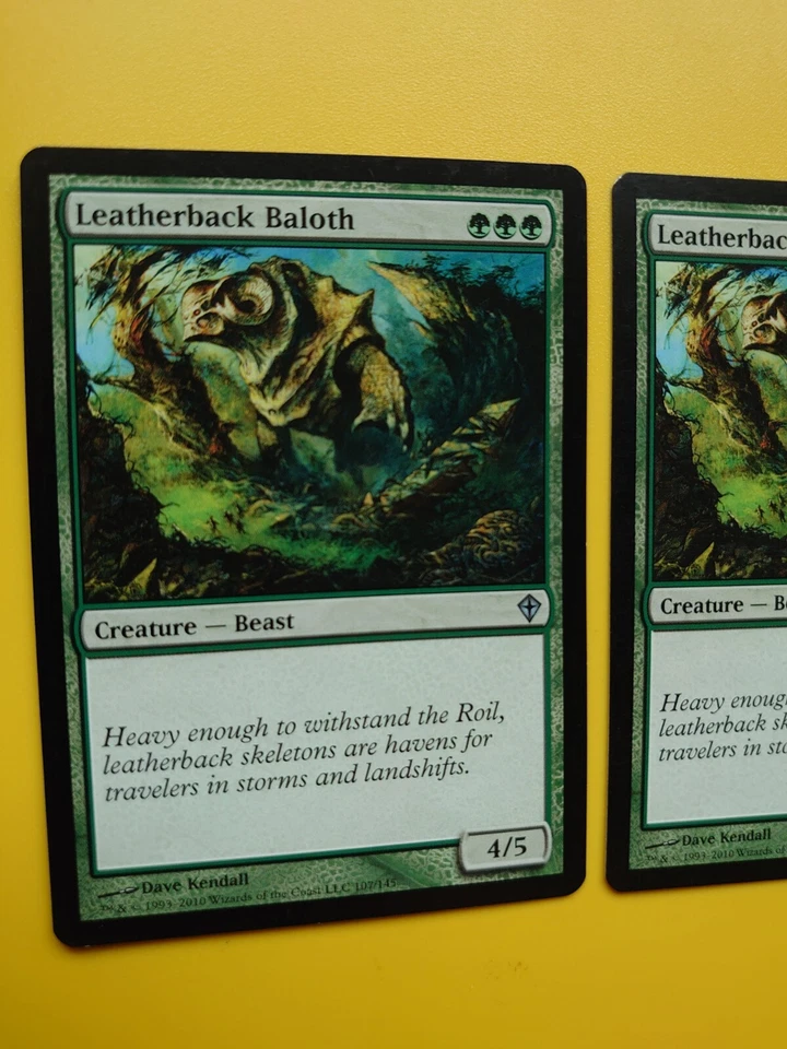MTG Card. Leatherback Baloth x2  . Worldwake  Beast   2 cards - Image 4 of 4