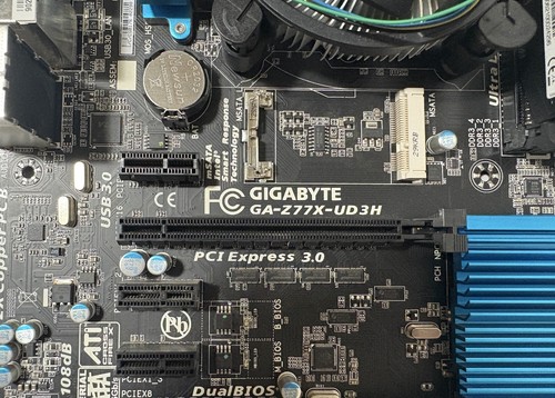 Gigabyte GA-Z77X-UD3H Motherboard + Intel Core i5 3470 3.2GHz + 16GB DDR3-1866 - Picture 2 of 5