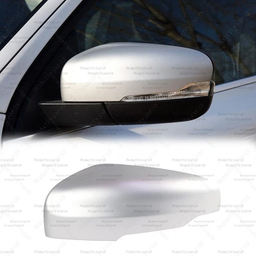 Silver Left Driver Side Car Rearview Mirror Cap Cover For Volvo XC60 2014-2017