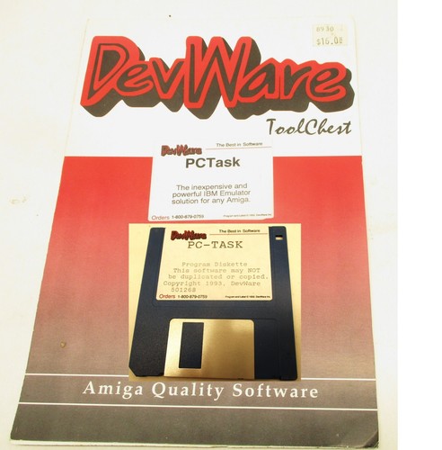 Vintage 1993 PC-TASK Commodore Amiga Software IBM PC Emulator