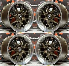 4 Pcs 18x8.5 35 5x114.3 Mflow Mfl2 Bronze Wheels 18 Rims Set For Civic Accord