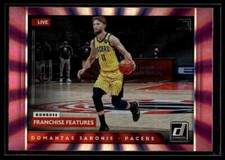 2021-22 Donruss #26 Domantas Sabonis Franchise Features Holo Pink Laser