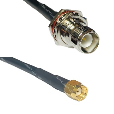 RFC240 RP-TNC FEMALE to RP-SMA MALE Coax RF Cable USA-Ship Lot