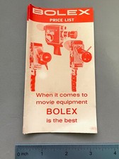 ORIGINAL Vintage BOLEX Price list h16 16mm Movie Camera Switar lens