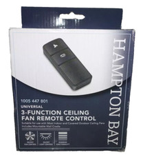 HAMPTON BAY Universal 3 Function Ceiling Fan Remote Control with Receiver 98101