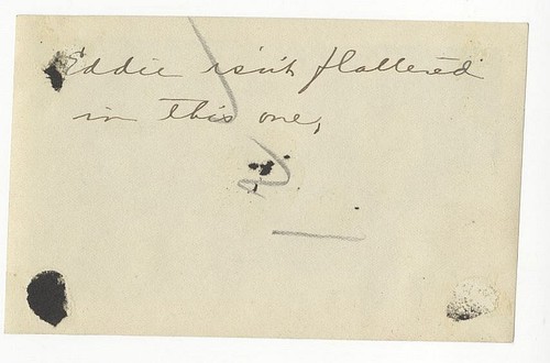 Walter Johnson estate Original TYPE 1 photo snapshot /w his notation Family LOA - Picture 3 of 3