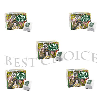 Mlesna Sencha Fine Quality Japanese Green Tea 50 Tea Bags 100g (3.52oz) *5 packs