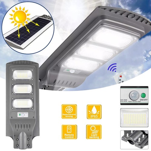 90W LED Solar Street Light Outdoor Commercial Dusk to Dawn PIR Sensor Wall Lamp - Picture 4 of 12
